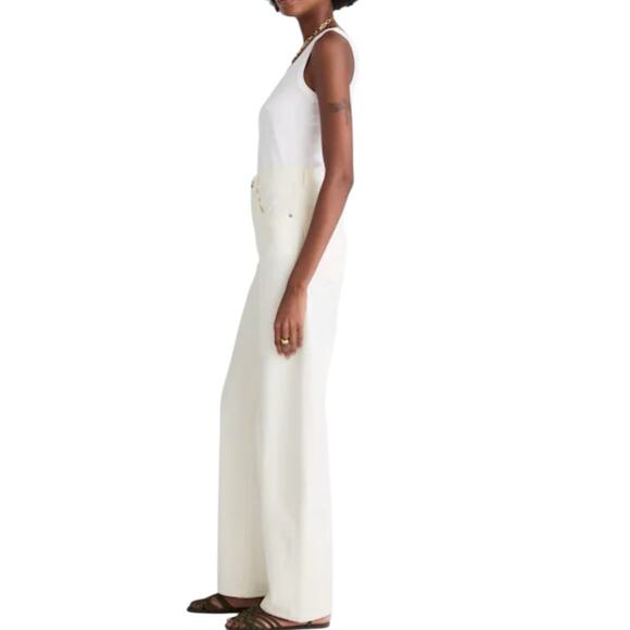 NWT Madewell The Ballon Jeans Size 26 Tile White Wide Leg Denim - Picture 2 of 11